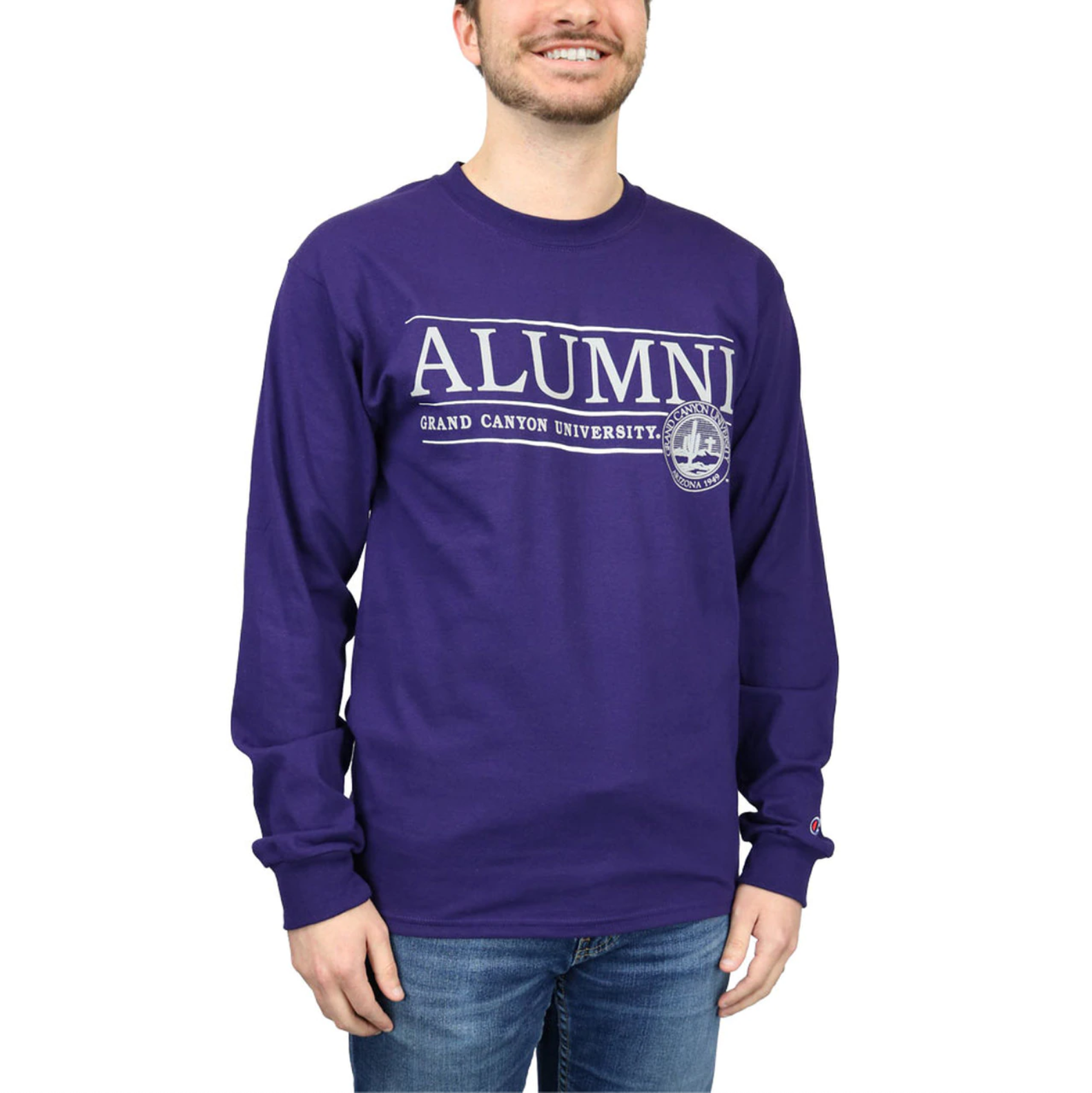 Champion Men's Alumni Grand Canyon University Seal Long Sleeve Tee